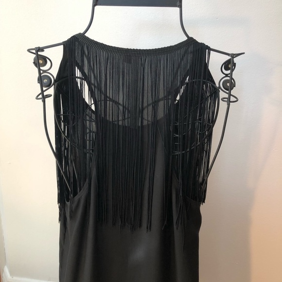 Reformed black sleeveless tassel Top size Small - Picture 4 of 7
